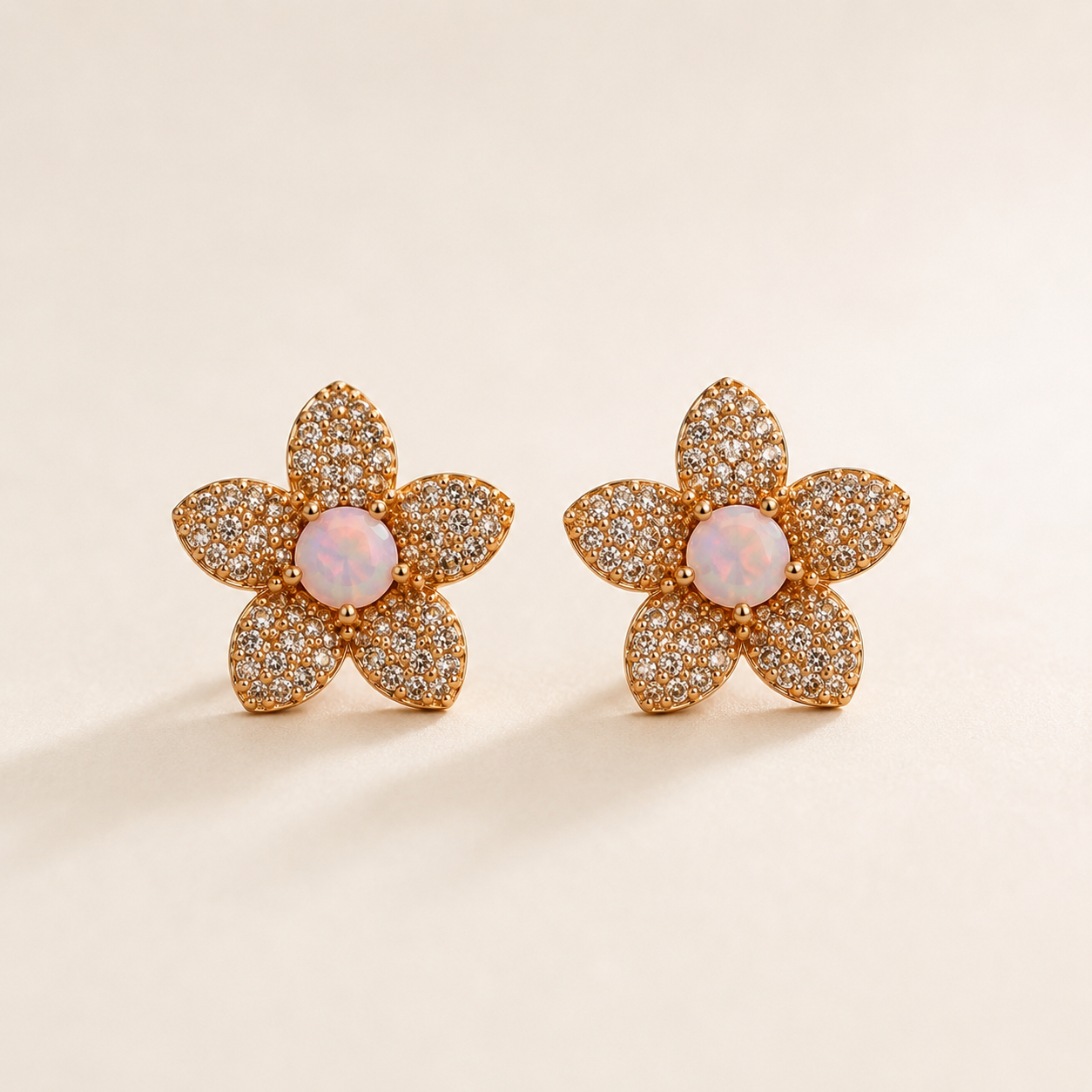 Rose Blossom Pendant & Earrings Set - Image 2