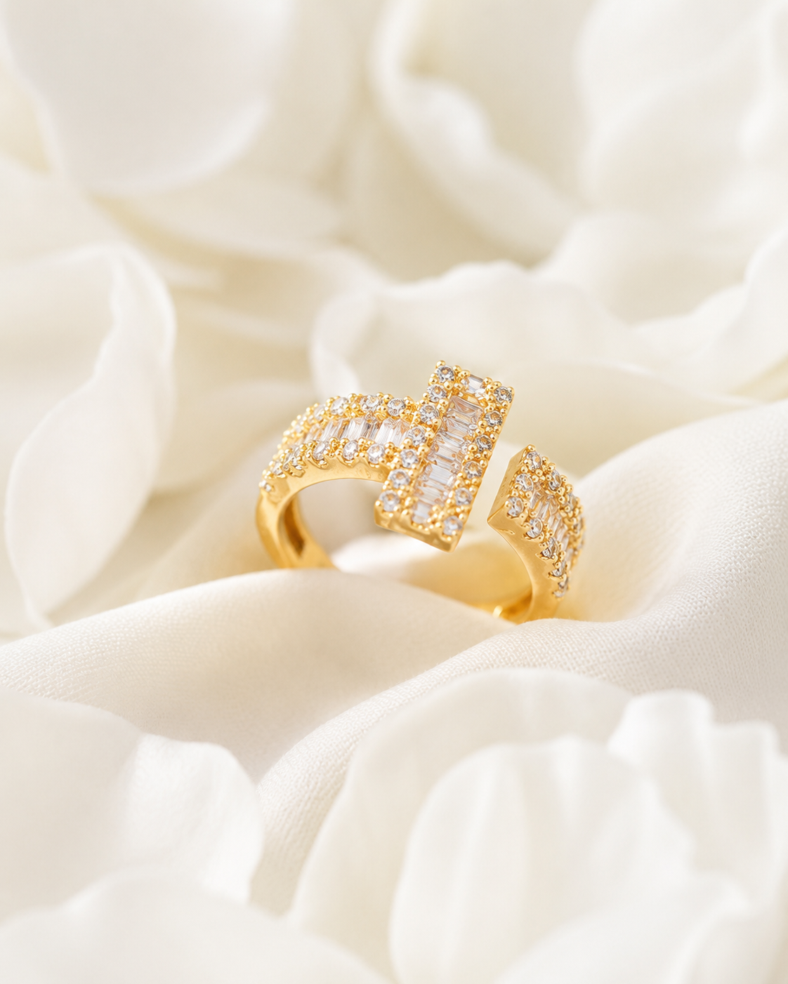 Golden Open-Front Ring - Image 3