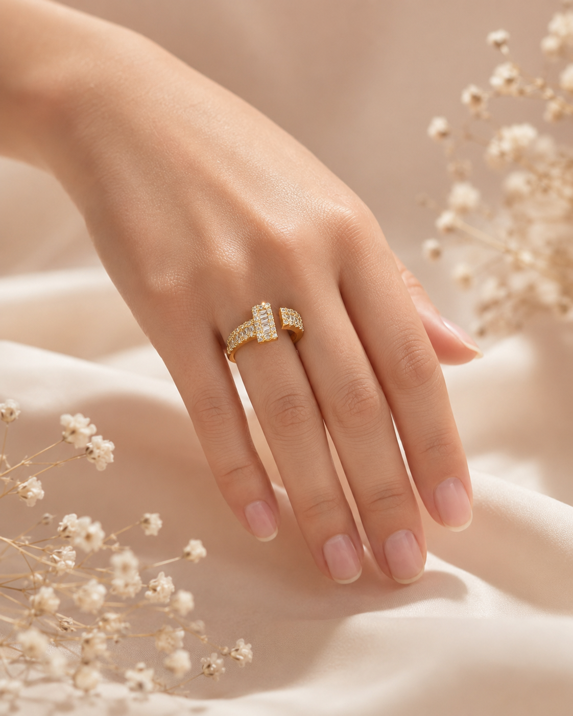 Golden Open-Front Ring - Image 5