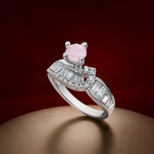 Blush Pink Crystal Ring